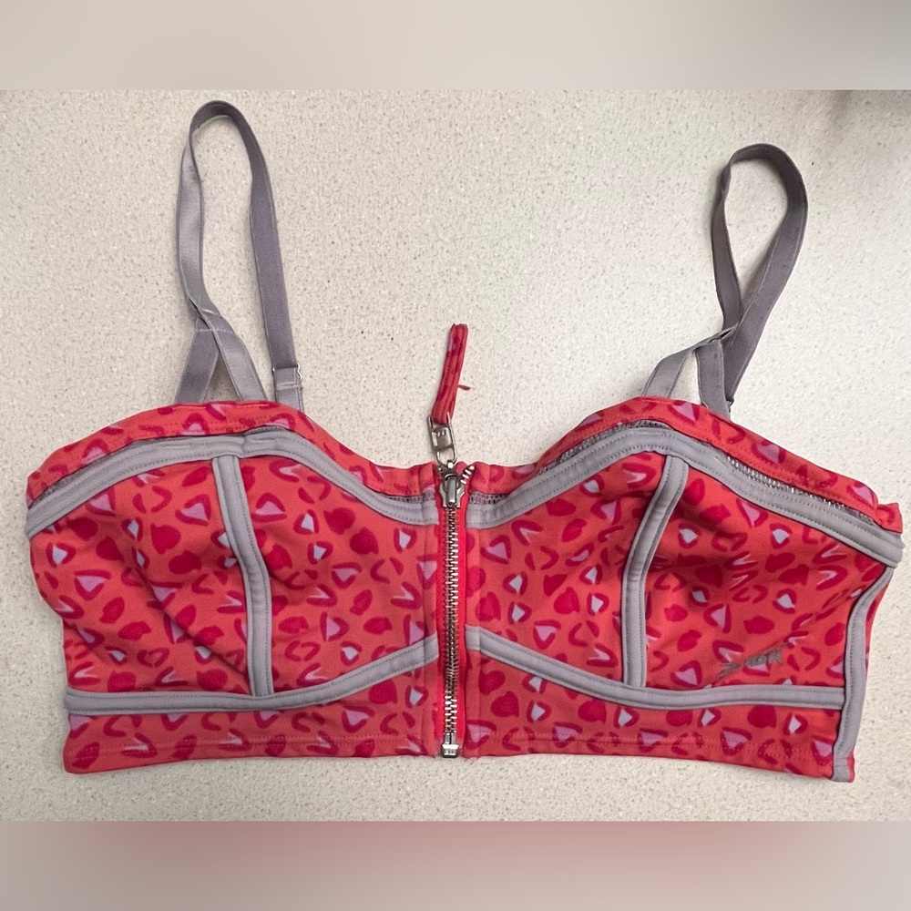 Zumba zipper front Bra-vintage